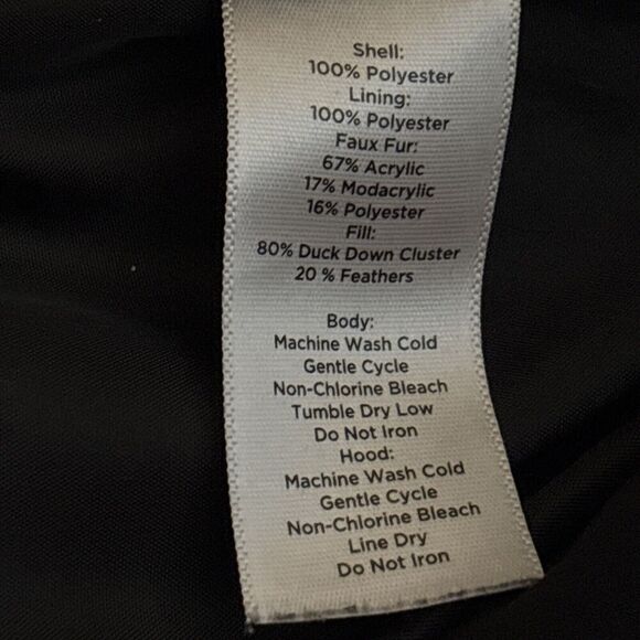 Talbots Women's Puffer Vest Duck Down Fill Large Black Pockets Full Zip No Hood - Picture 15 of 15